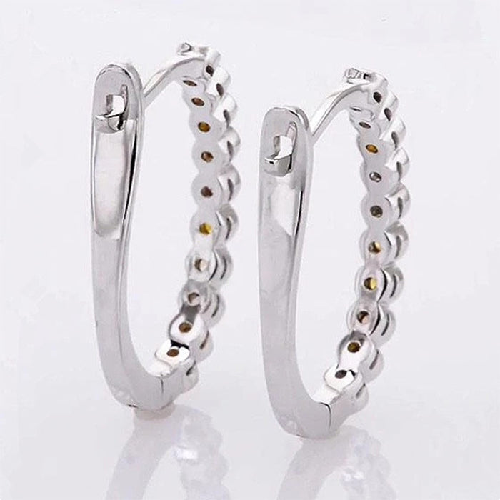 Ear clip earrings multi-color zircon earrings for women