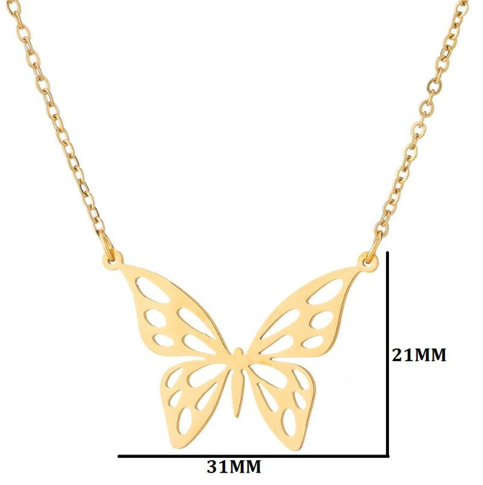 Butterfly Fairy Pendant Necklace - Luxurious Spring-Inspired Jewelry