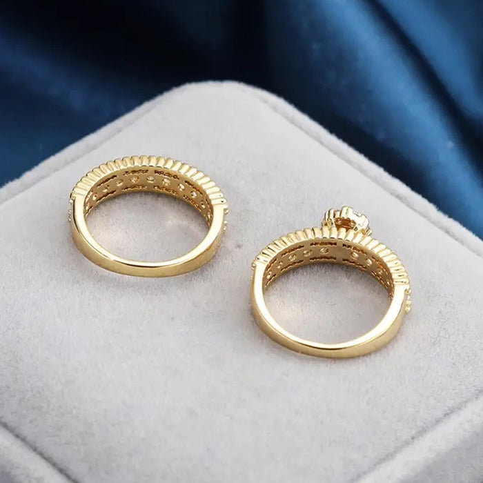 High-end design wedding rings, fashionable and personalized ring sets