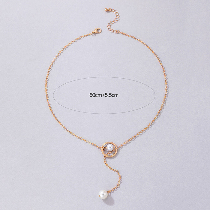 Stretch Pearl Choker Necklace - Simple and Elegant Ins-Style Design