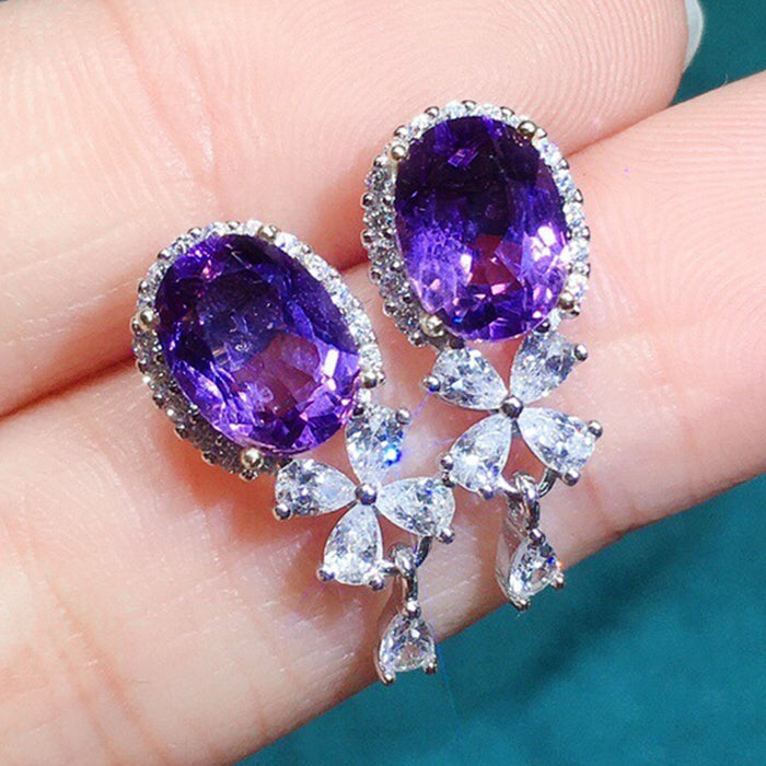 Amethyst earrings