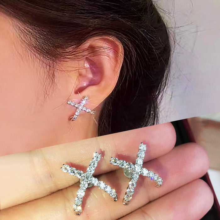 High-end earrings for women, versatile, light luxury earrings