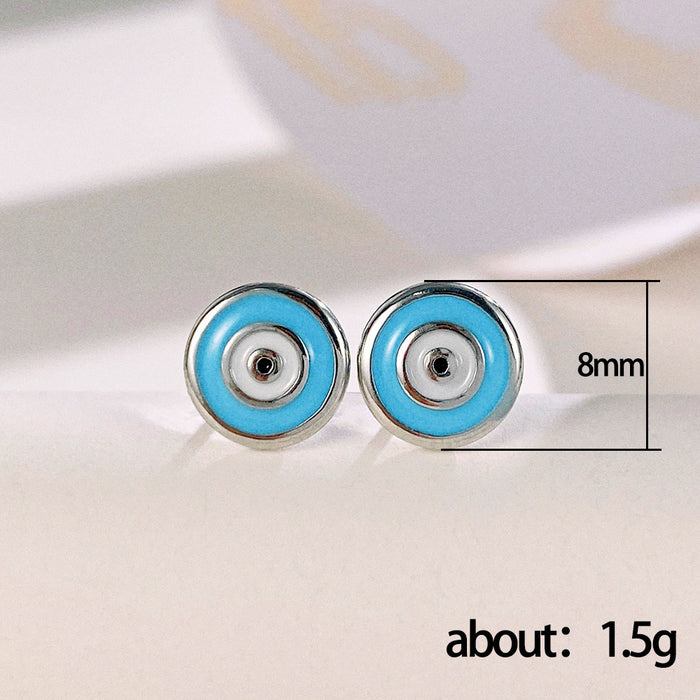 Devil's eye earrings oil drip eye earrings for women