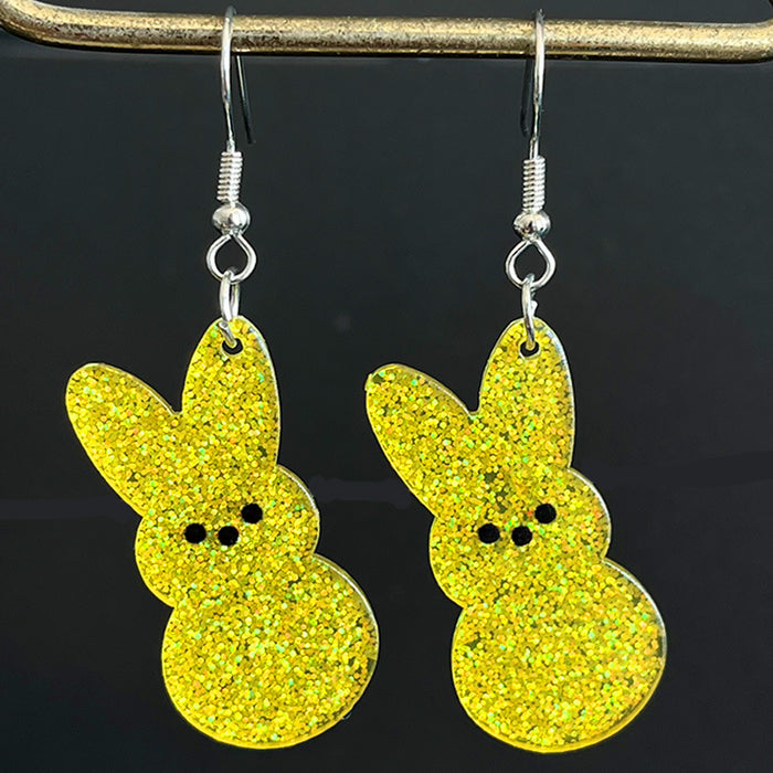 Rabbit acrylic Easter earrings