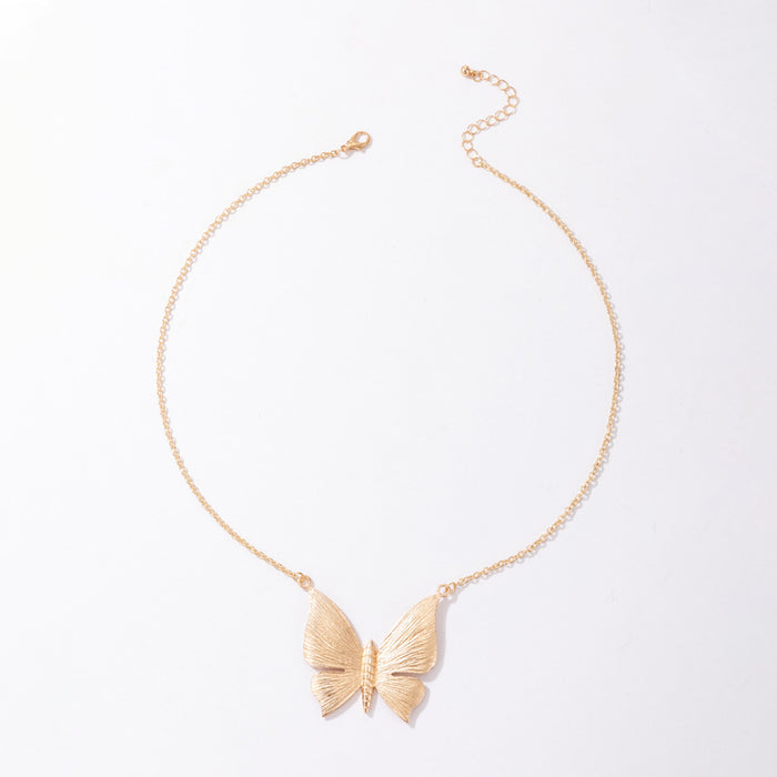 Statement Butterfly Necklace - Geometric Irregular Choker