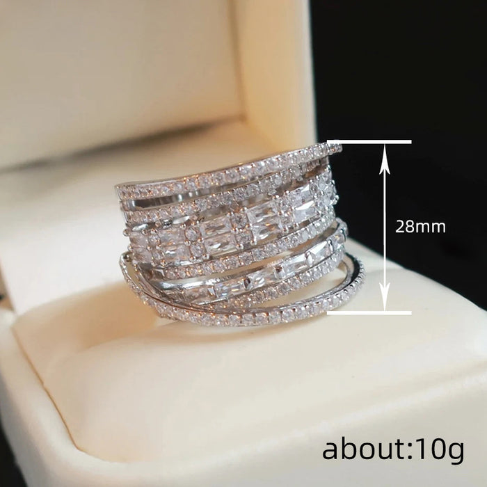 Zircon Tanabata multi-layered zircon ring female niche design