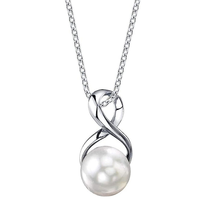 Simple niche pendant imitation pearl temperament love necklace