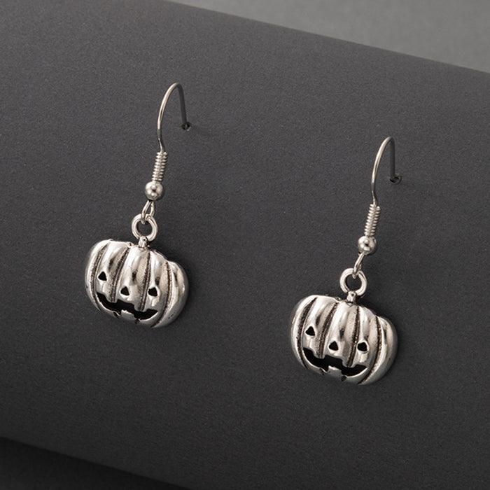 Halloween ghost earrings set simple silver cold style ghost earrings