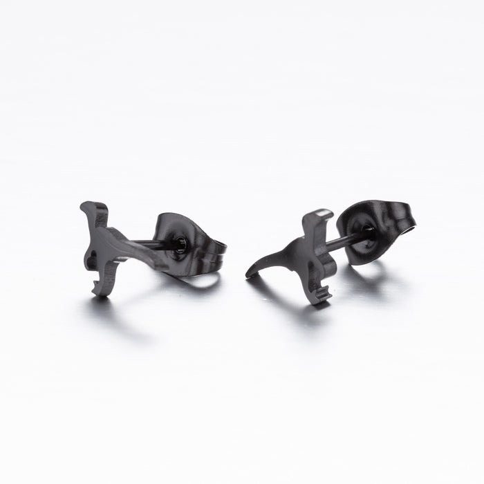 Dinosaur Stainless Steel Stud Earrings - Cute and Playful Animal Jewelry