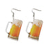 Wine Glass Clear Acrylic Earrings - wallojewerly 