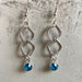 Minimalist Geometric Metal Earrings with Colorful Zircon Pendant - wallojewerly 