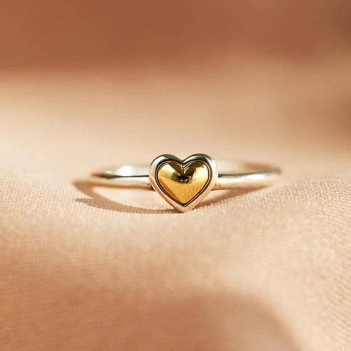 Love heart shaped classic ring Valentine's Day gift ring