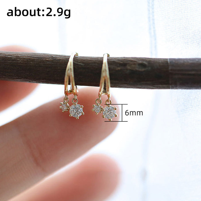 Celebrity earrings women's French temperament earrings