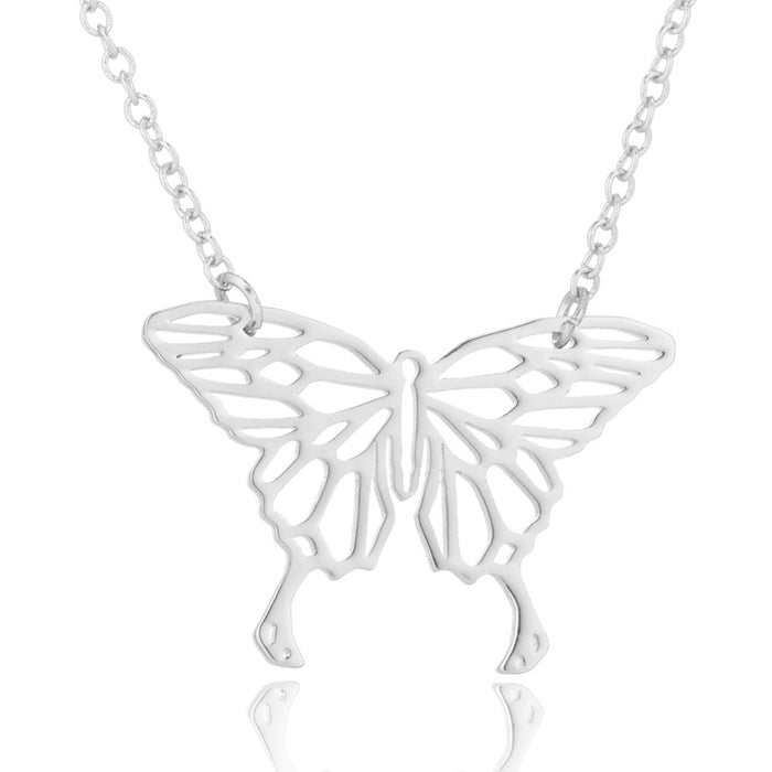 Butterfly Fairy Pendant Necklace - Luxurious Spring-Inspired Jewelry