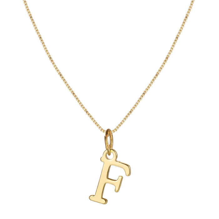 Gold alloy 26 English letter necklace - wallojewerly 