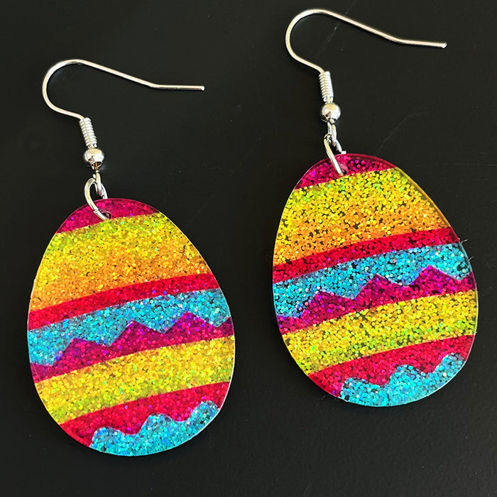 Rabbit acrylic Easter earrings