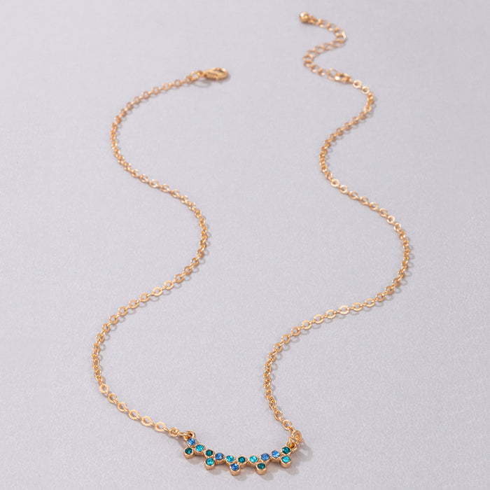 LOVE Chain Necklace - Triple-Layer Geometric Jewelry for Women