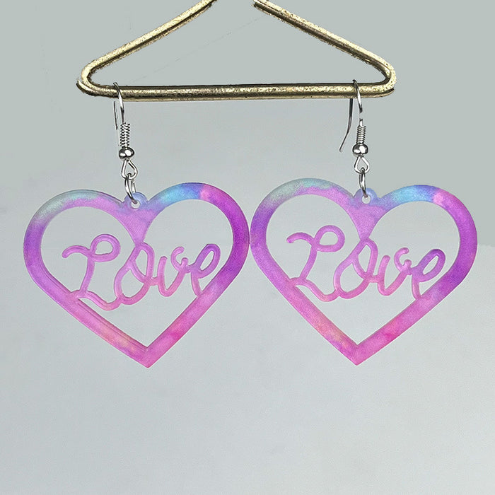 Valentine's Day Pink Earrings with Flamingo, Strawberry, and Floral Designs