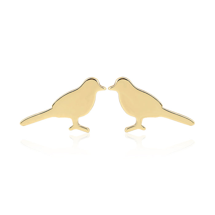 Bird Stainless Steel Stud Earrings - Cute and Stylish Animal Jewelry