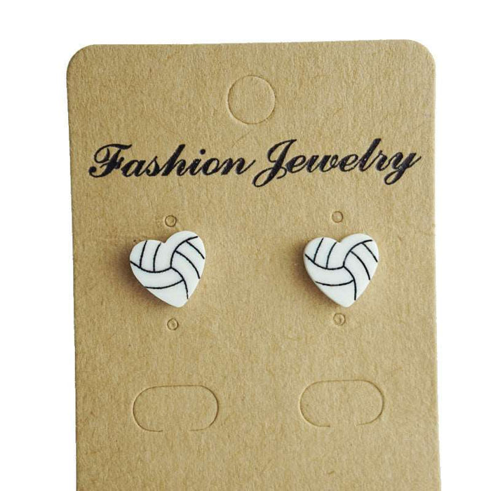 Small and exquisite acrylic baseball earrings