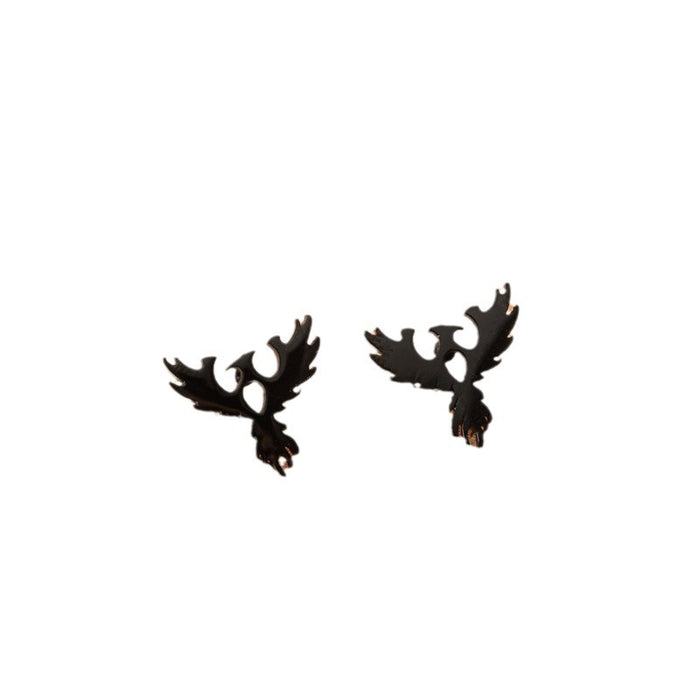 Bird Totem Stainless Steel Stud Earrings - Unique and Stylish Animal Jewelry