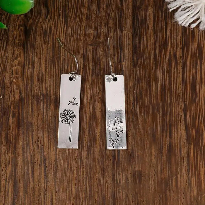 Popular dandelion retro pendant earrings for women