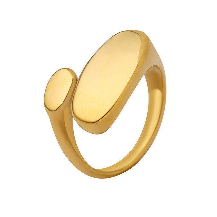 Wholesale 18K gold plated oval open brass rings
