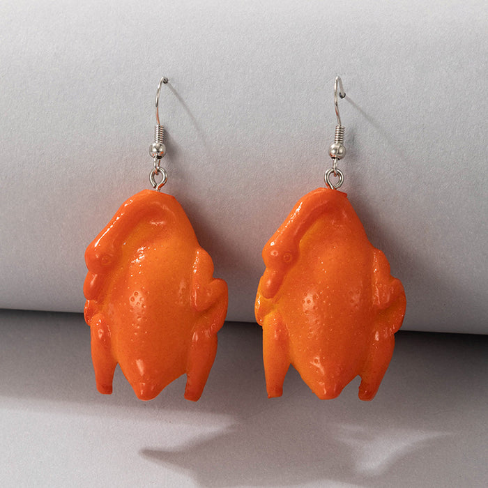 Imitation braised pork ear hooks imitation food earrings