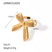 Butterfly Knot Stainless Steel Ring - Vintage Style Adjustable Jewelry for Women - wallojewerly 