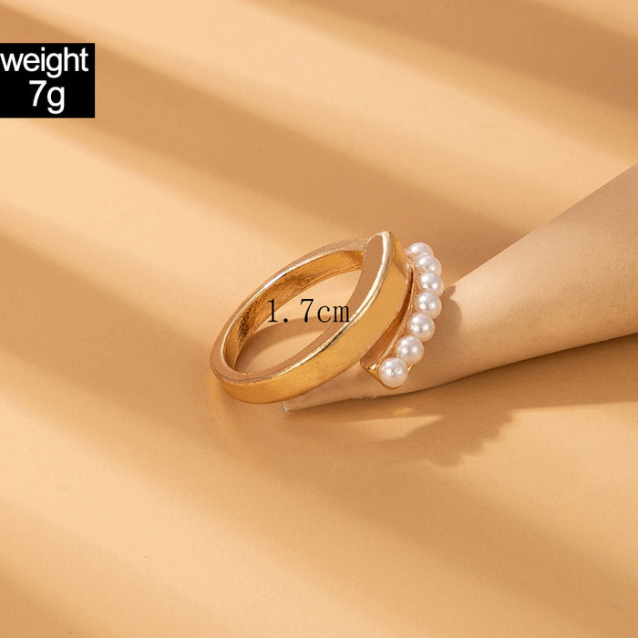 OL style irregular geometric diamond ring single model