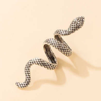 Gothic Snake Ring - Exaggerated Punk Animal Ring for Men and Women