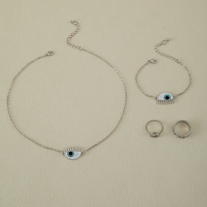 Evil Eye Bracelet Set - Unique Eye Design Jewelry for Women