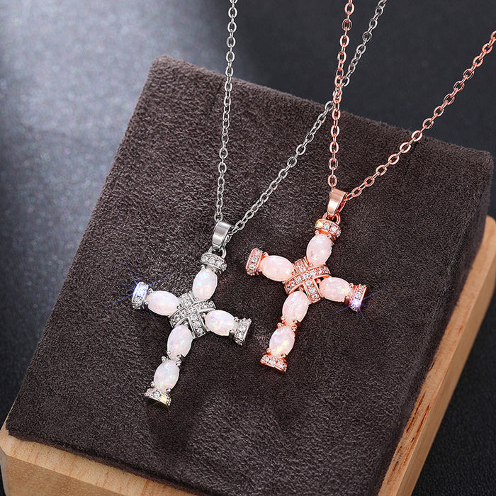 Cross Pendant Necklace Hip-Hop Style Street Clavicle Chain