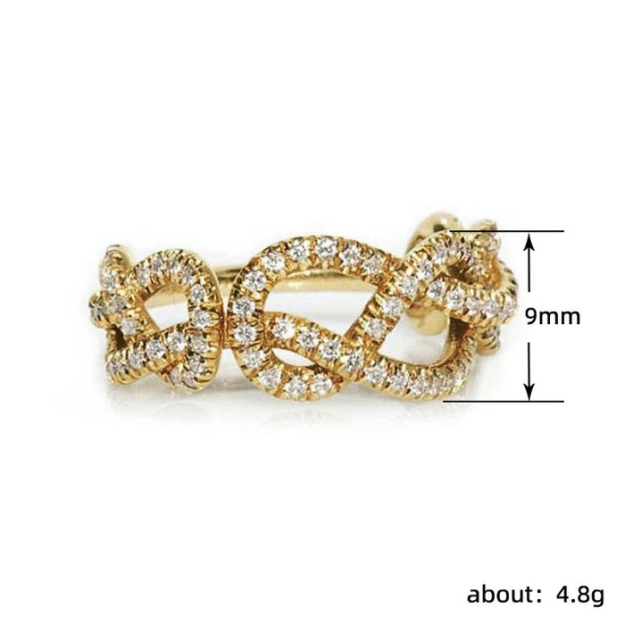 New trend of full diamond chain wrapped ring