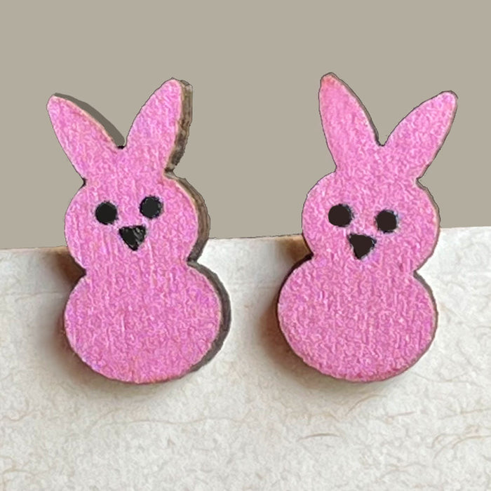 Easter Spring Summer Cute Bunny, Egg, Mushroom, and Butterfly Stud Earrings