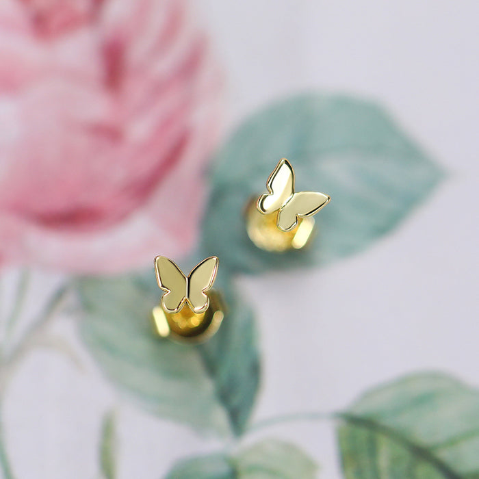 Butterfly earrings, small and ladylike insect earrings