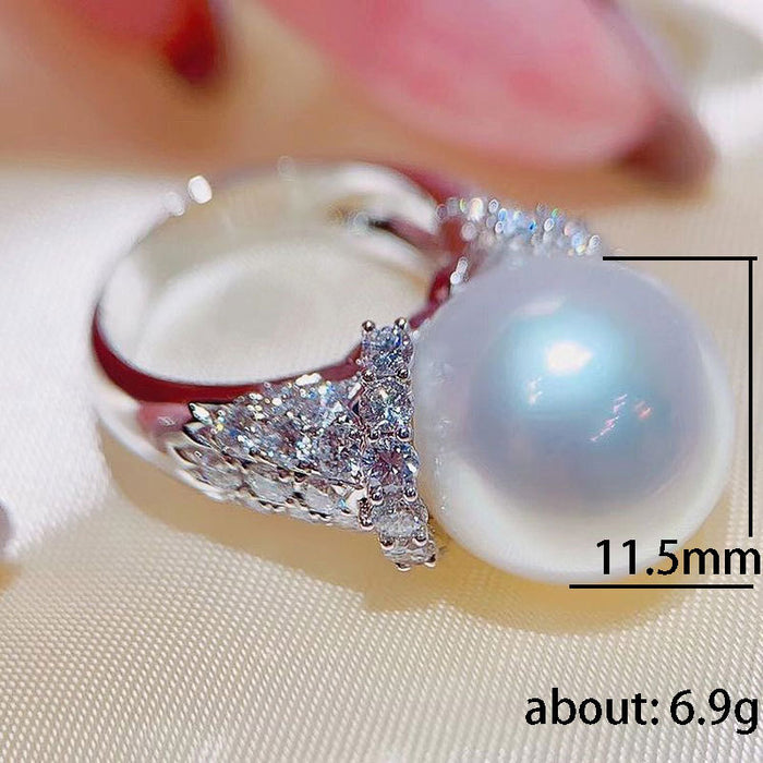 Baroque pearl ring