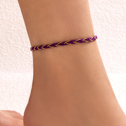 Braided Cord Bracelet in Colorful Strands for Men and Women