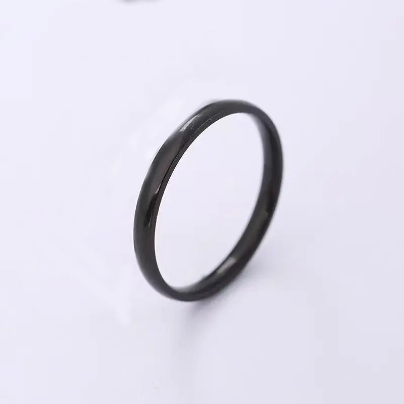 Anillo de dedo completo de arco simple de estilo coreano para hombres