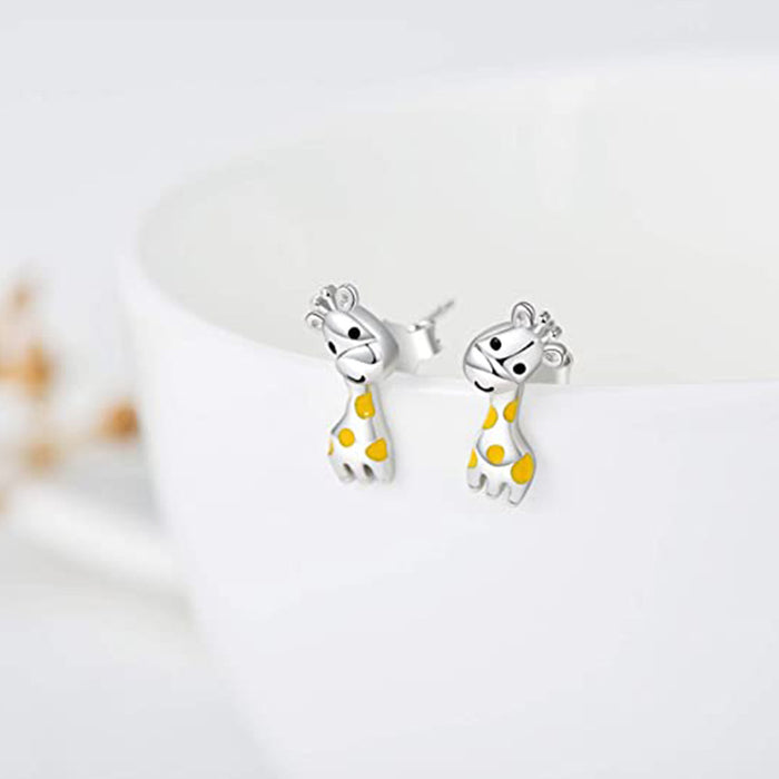 Giraffe Epoxy Earrings Mini Earrings Women's Jewelry