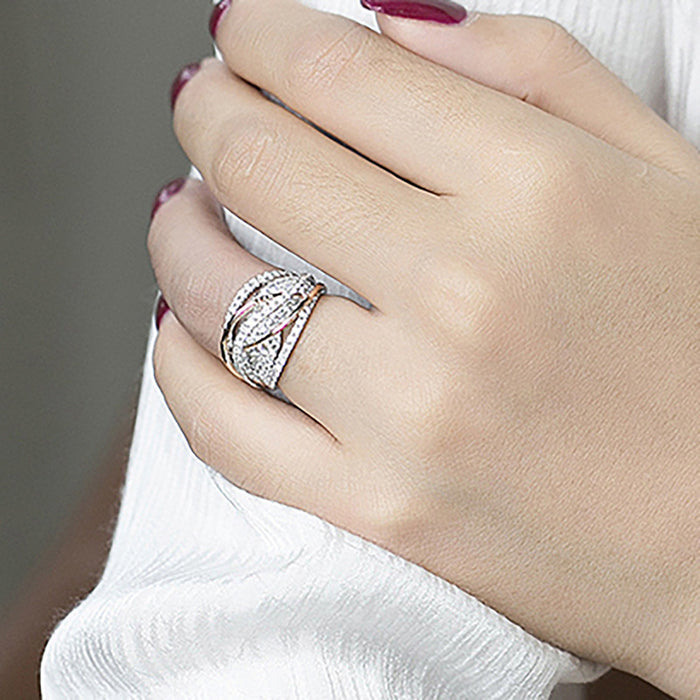 Line wrapped index finger ring beautiful fairy design