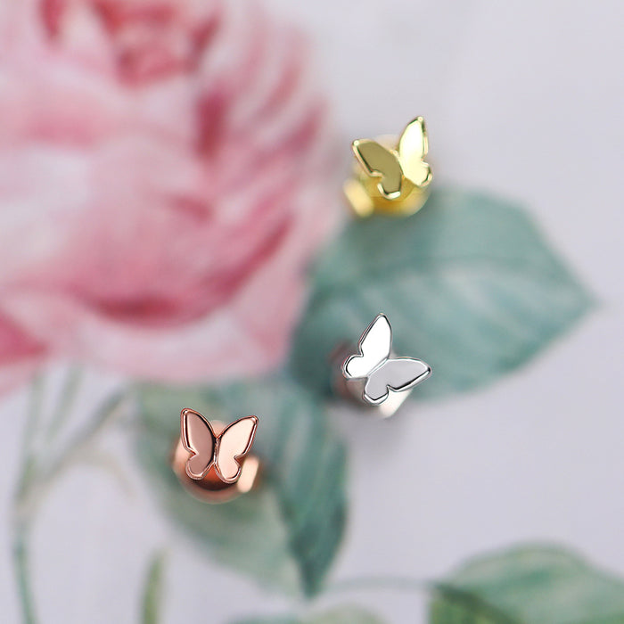 Butterfly earrings, small and ladylike insect earrings