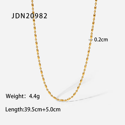 Gold-Plated Layered Necklace with Minimalist Design - Women's Fashion Choker