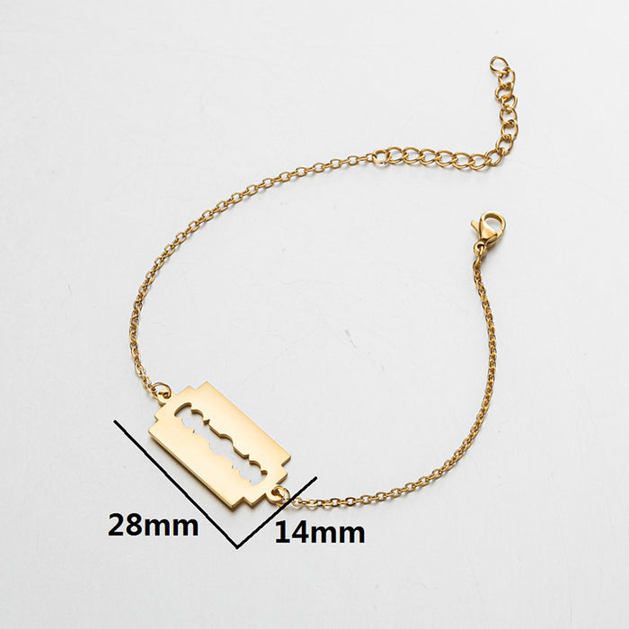 Blade pendant bracelet, hip-hop punk creative jewelry wholesale