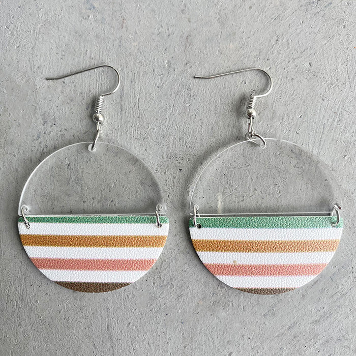 Acrylic translucent earrings