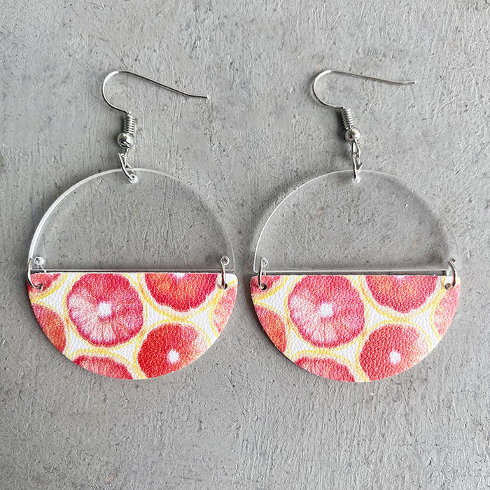 Acrylic fruit earrings