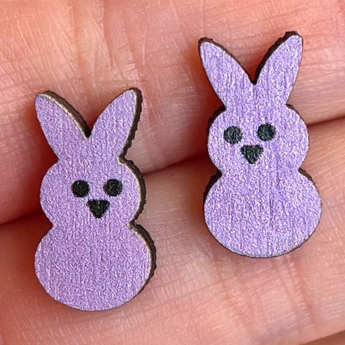 Easter Spring Summer Cute Bunny, Egg, Mushroom, and Butterfly Stud Earrings