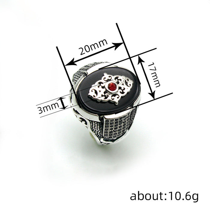 women's vintage embossed ring