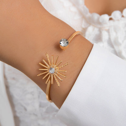 Floral Pearl Cuff Bracelet – Delicate Flower Jewelry