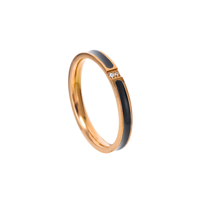Wholesale rose gold, stainless steel, titanium steel, and diamond-set rings